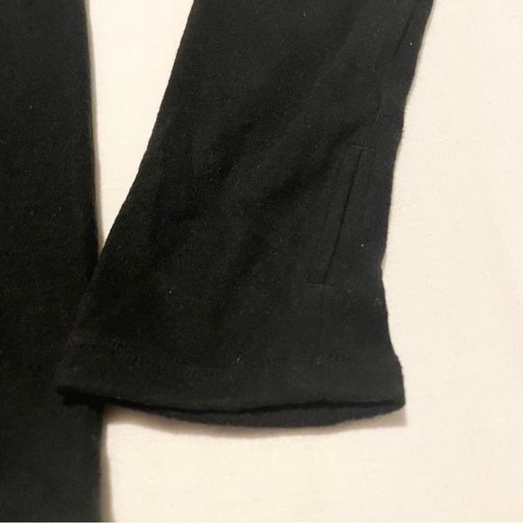 Uniqlo Heattech Stretch Fleece Crewneck Black Top Womens Large - Picture 13 of 16